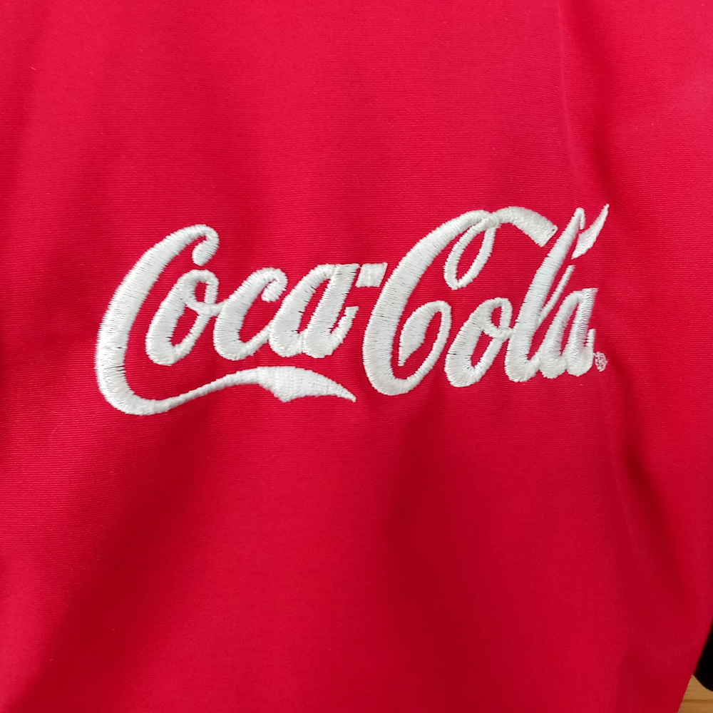 *Coca Cola Red Embroidered Fall / Spring Jacket - Picture 4 of 9